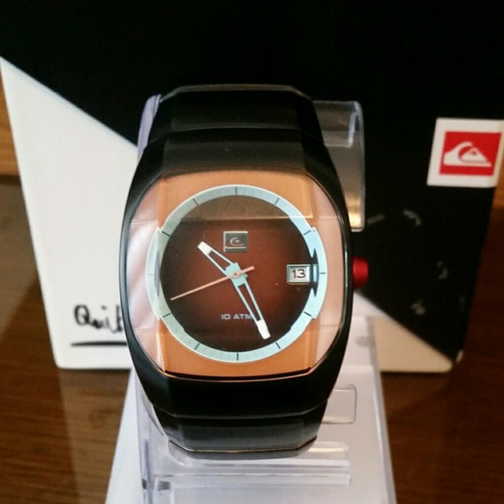 Mens Quiksilver Cuba Watch Copper Dial Stainless